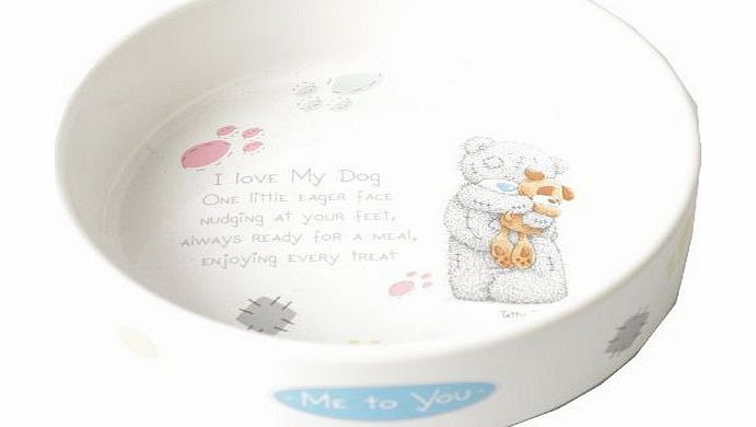 Me To You Ceramic Dog Feeding Bowl - 6 Inch