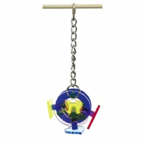 Acrylic Parrot Toy Hearts and Diamonds