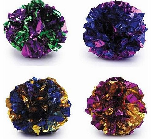 Pet Love Crinkle Balls cat kitten toys 4 pack