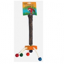 Pet Love Wooden Twirler Block Perch Single