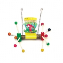Pet Love Wooden Twirler Block Swing Single