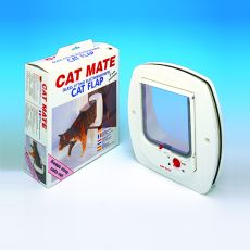 Pet Mate Ltd Pet Mate 255 White Glass Electromagnetic Flap