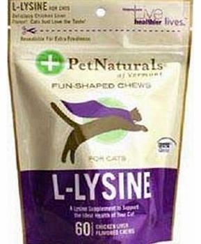 Pet Naturals of Vermont L-Lysine Chews for Cats, 60 chews