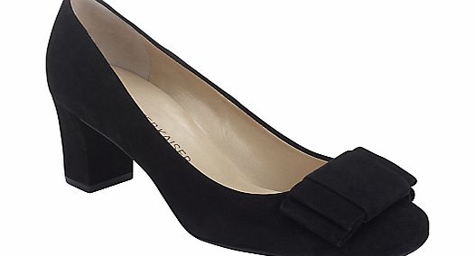 Peter Kaiser Pallau Suede Bow Block Heel Court