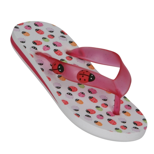 Peter Storm Girl` Ladybird Flip Flops