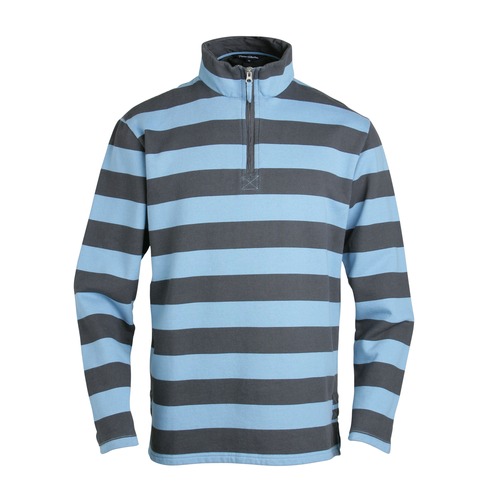 Men` Henley Stripe Sweater