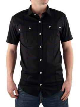 Peter Werth Black Short Sleeve Shirt