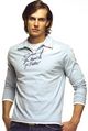 PETER WERTH mens long-sleeved polo top