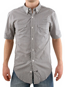 Peter Werth Mid Grey Gingham Shirt