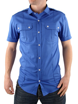 Peter Werth Ocean Blue Short Sleeve Shirt