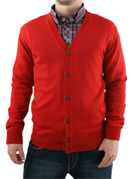 Peter Werth Red Knit Cardigan