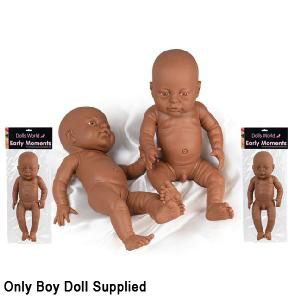 Dolls World 41cm Anatomically Correct Boy Black