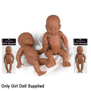 Peterkin Dolls World 41cm Anatomically Correct Girl Black