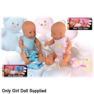 Dolls World 41cm Anatomically Correct New Born Baby Girl