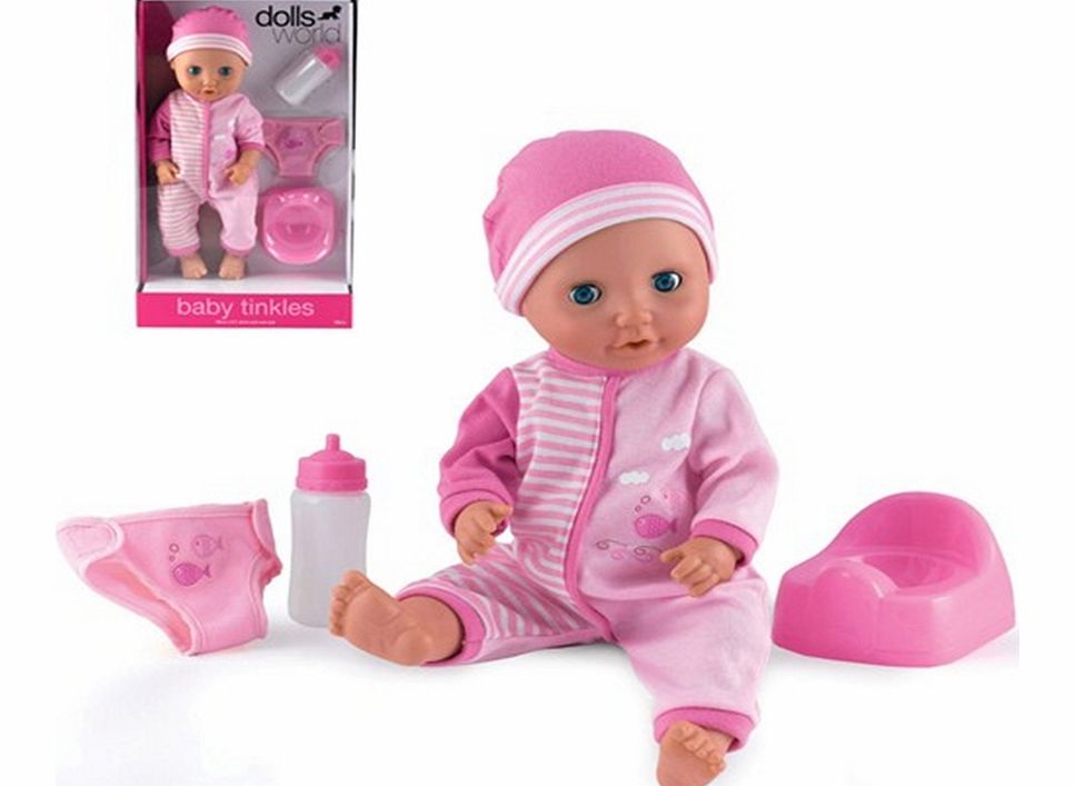 Peterkin Dolls World Baby Tinkles Doll Pink