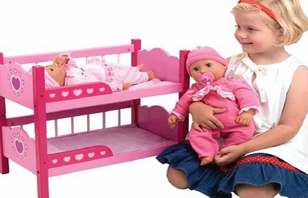 Peterkin Dolls World Dolls Bunk Bed Pink