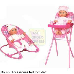 Dolls World Highchair and Bouncer