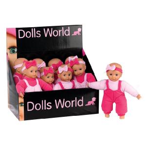 Dolls World Little Evie 23cm Soft Bean Filled Doll