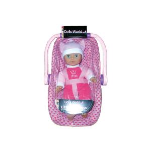 Dolls World Little Princess 30cm Doll and 37cm Car Seat