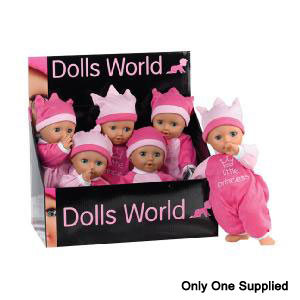 Dolls World Little Princess 30cm Soft Bean Filled Doll