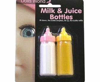 Peterkin Dolls World Milk and Juice Bottles