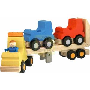 Woody Click Construction Car Trailer