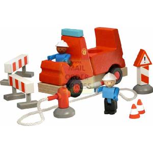 Woody Click Fire Bus Set