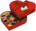 Peters Luxury Red Heart truffle box