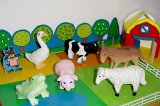 Animal farm toys to paint