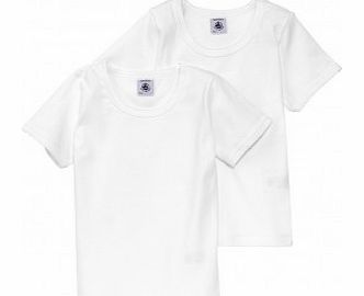 Petit Bateau Set of 2 Cocotte t-shirts White `8 years,14 years