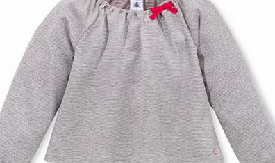 Petit Bateau Surfin Jacquard Jersey Blouse Burgundy `3