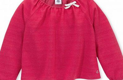 Petit Bateau Surfin Jacquard Jersey Blouse Grey `3 years,4