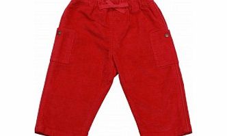 Petit Bateau Toddler Boys Red Cord Trousers L19-20