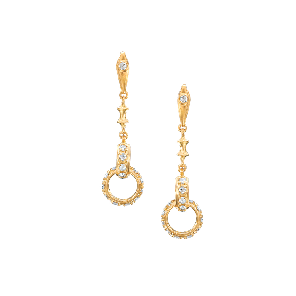 Petite Hoopla Earrings - Pink Gold