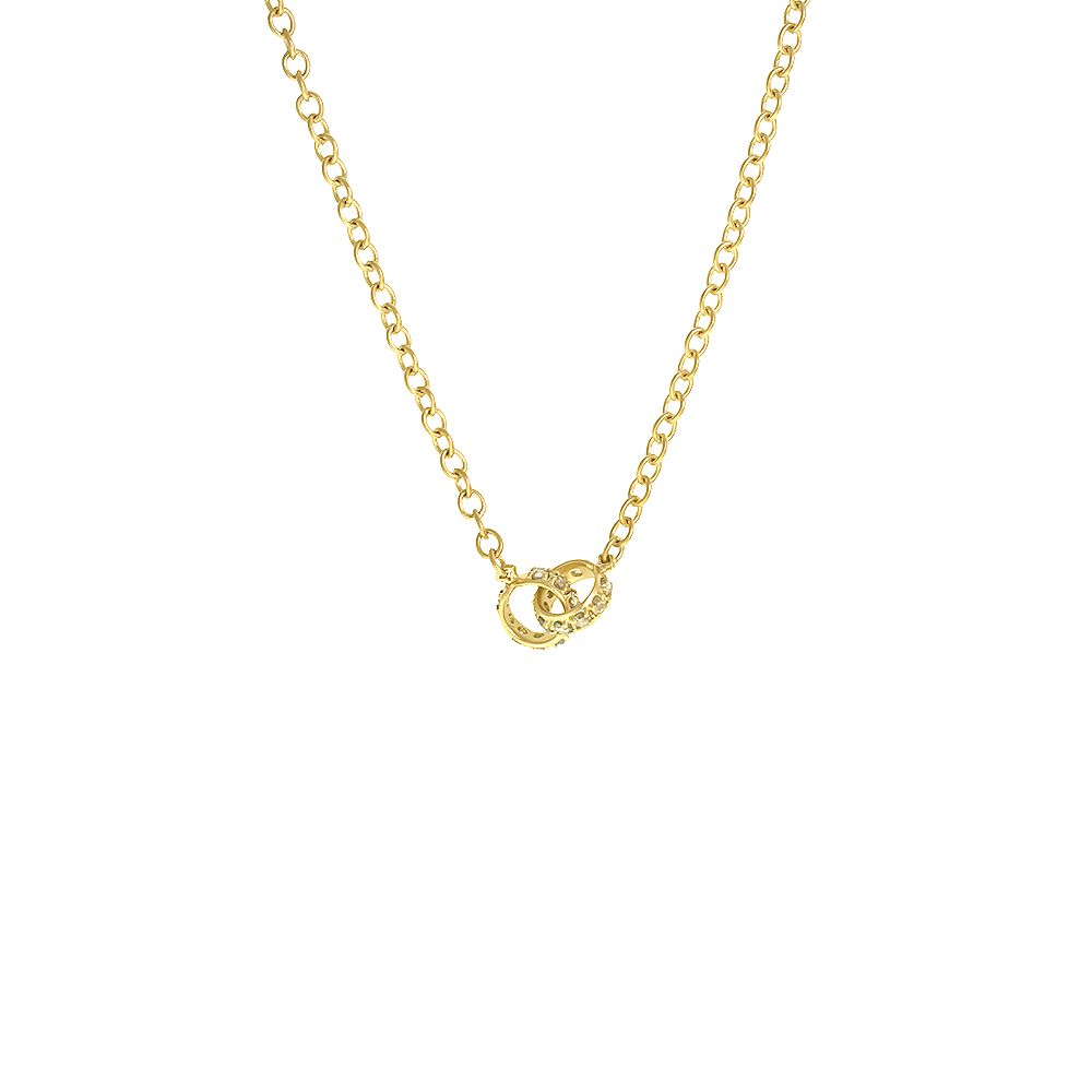 petite Hoopla Necklace - Yellow Gold