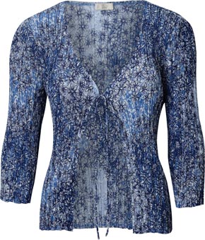 Petite MEADOW PRINT CRINKLE BLOUSE