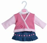 Petite Pink Knitted Top & Denim Skirt - Petite Dolls 16/18