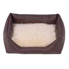 Pets at Home Brown PVC Sofa Cat Bed by Pets at Home