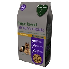Pets at Home L/Breed Senior Complete Dog Food with Chicken 15kg