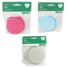 Pets at Home Large Pink Tin Covers for Cat and Dog Food by Pets at Home