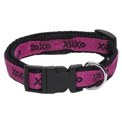 Pets at Home Medium Pink XOXO Dog Collar 33-50cm (13-20in) by Pets at Home