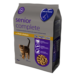 Pets at Home Senior Complete Cat Food with Chicken 2kg