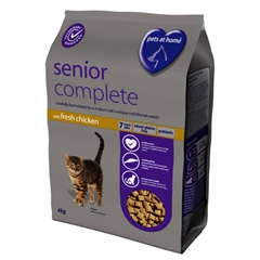 Pets at Home Senior Complete Cat Food with Chicken 4kg