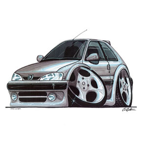 peugeot 106 - Silver T-shirt