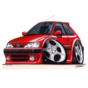 peugeot 106 GTI - Red T-shirt
