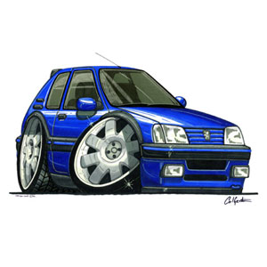 peugeot 205 - Blue Kids T-shirt