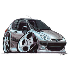 peugeot 206 Silver Kids T-shirt