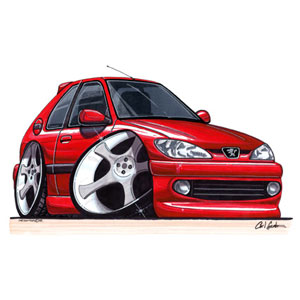 peugeot 306 - Red T-shirt