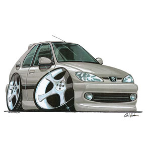 peugeot 306 - Silver T-shirt