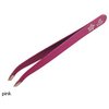Stainless steel tweezers with an angle for greater conveneince and precision. Long-lasting and resis